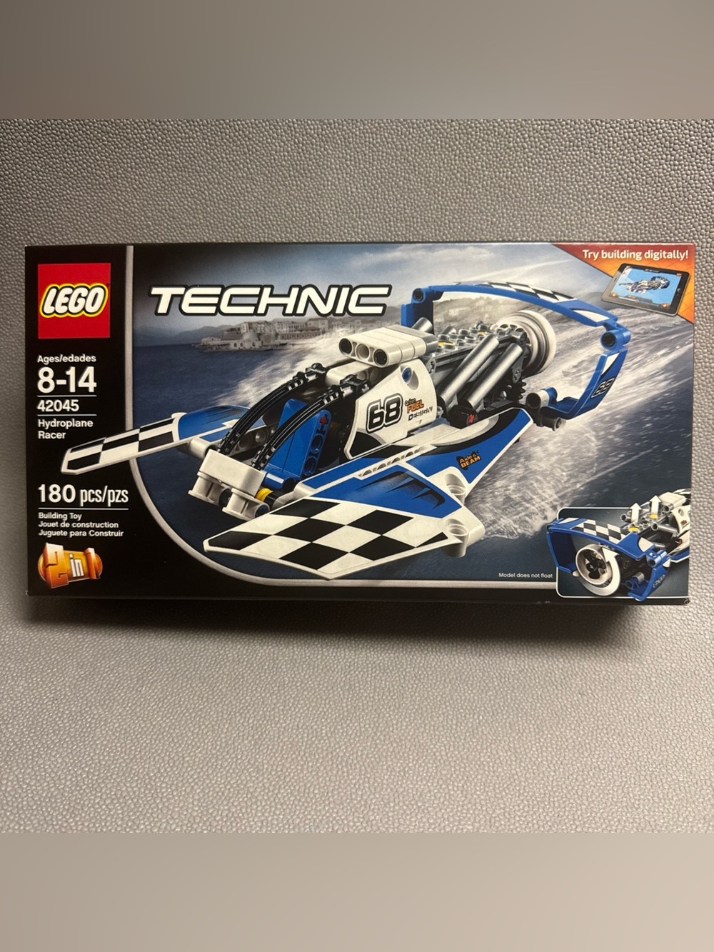 LEGO TECHNIC: Hydroplane Racer (42045) Race Boat 180pc 2-in-1 Box Set New